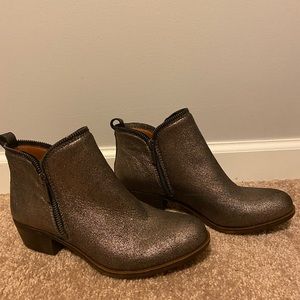 Lucky Brand Shimmery Booties Size 7